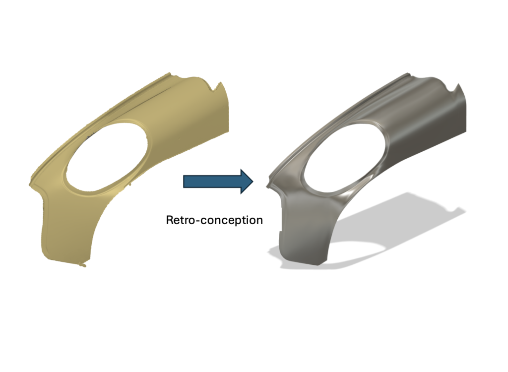 Scan 3D aile de voiture