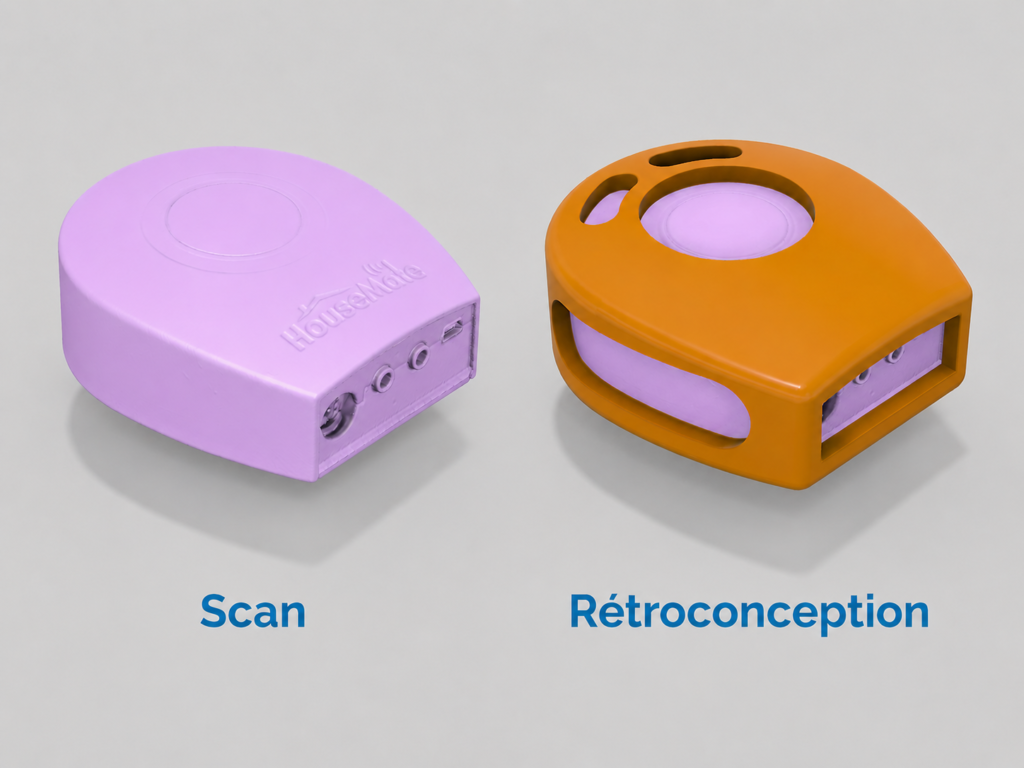 Illustration du scan à la rétroconception